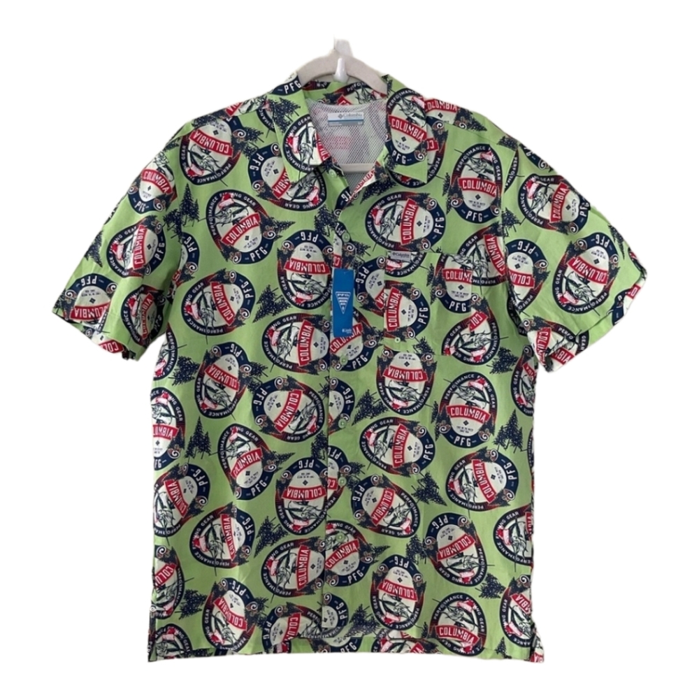 Columbia PFG Trollers Best Short Sleeve Button Down Shirt